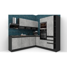 Bucatarie de colt FOLLOW 240-225 207 FRONT PAL, decor  0164 / decor 4298