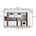 Bucatarie LEEA BEAUTY NEW 380 FRONT MDF ELBA K002 / decor 161