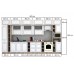 Bucatarie LEEA BEAUTY NEW 420 FRONT MDF ELBA K002 / decor 191
