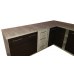 Bucatarie de Colt NIKA TAFLA LAKIER WENGE 220-200, FRONT MDF FURNIRUIT LACUIT, OUTLET