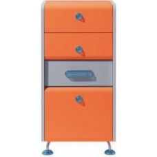 Comoda CAPSLOCK C1D3S 10/5 Gri/ Portocaliu Outlet