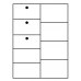Comoda RIVA 4 Negru Mat/DRI/BI