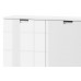 Comoda MEGAN 01 Genarom Alb / Alb Lucios