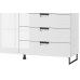 Comoda MEGAN 02 Genarom Alb / Alb Lucios