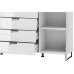 Comoda MEGAN 04 Genarom Alb / Alb Lucios