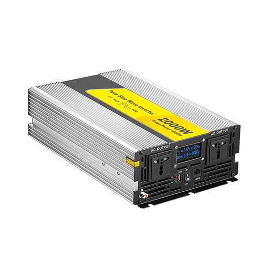 2500W Pure Sine Wave Inverter, DC 12 Volt to 110 Volt AC