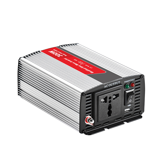 300W Car Power Inverter, Modified Sine Wave, DC 12 Volt to 110 Volt AC