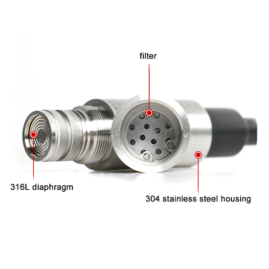 Submersible Level Sensor for Corrosive Media Measurement, LCD Display