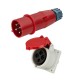 32A Male and Female Connector, 4 Pin, IP44