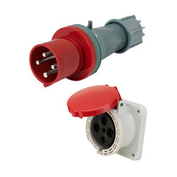 4 Pin Industrial Connector, 63A, IP44