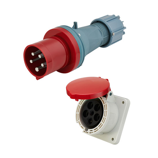 5 Pin Industrial Connector, 63A, IP44