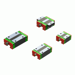 Linear Slide Rail, Low Profile Ball Type, with Flange Block