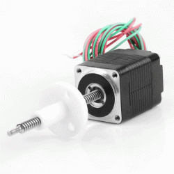 NEMA 8 Stepper Motor Linear Actuator, 1.8°, Non-captive / External Shaft