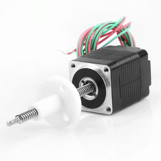 NEMA 8 Stepper Motor Linear Actuator, 1.8°, Non-captive / External Shaft