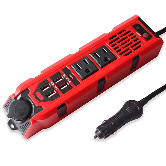 200W Car Power Inverter, DC 12V to 110V AC
