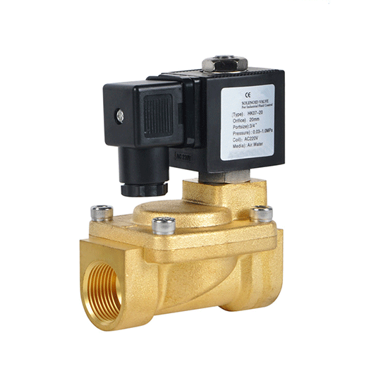 Solenoid Valve for Air Water Oil, 2 Way, NO/NC, 12V/24V/110V/220V